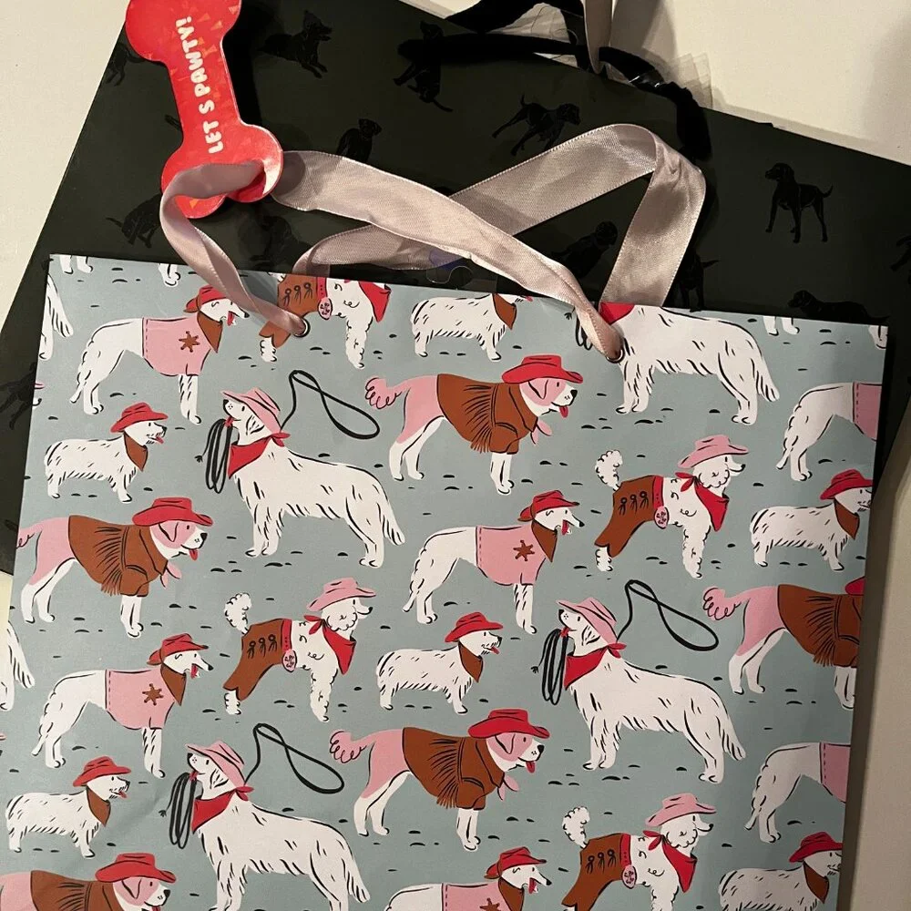 Gifts Bags‎ (Set of 2 - Dog Themed) (new)